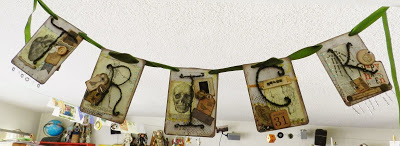 Halloween banner Trick side collage sheets